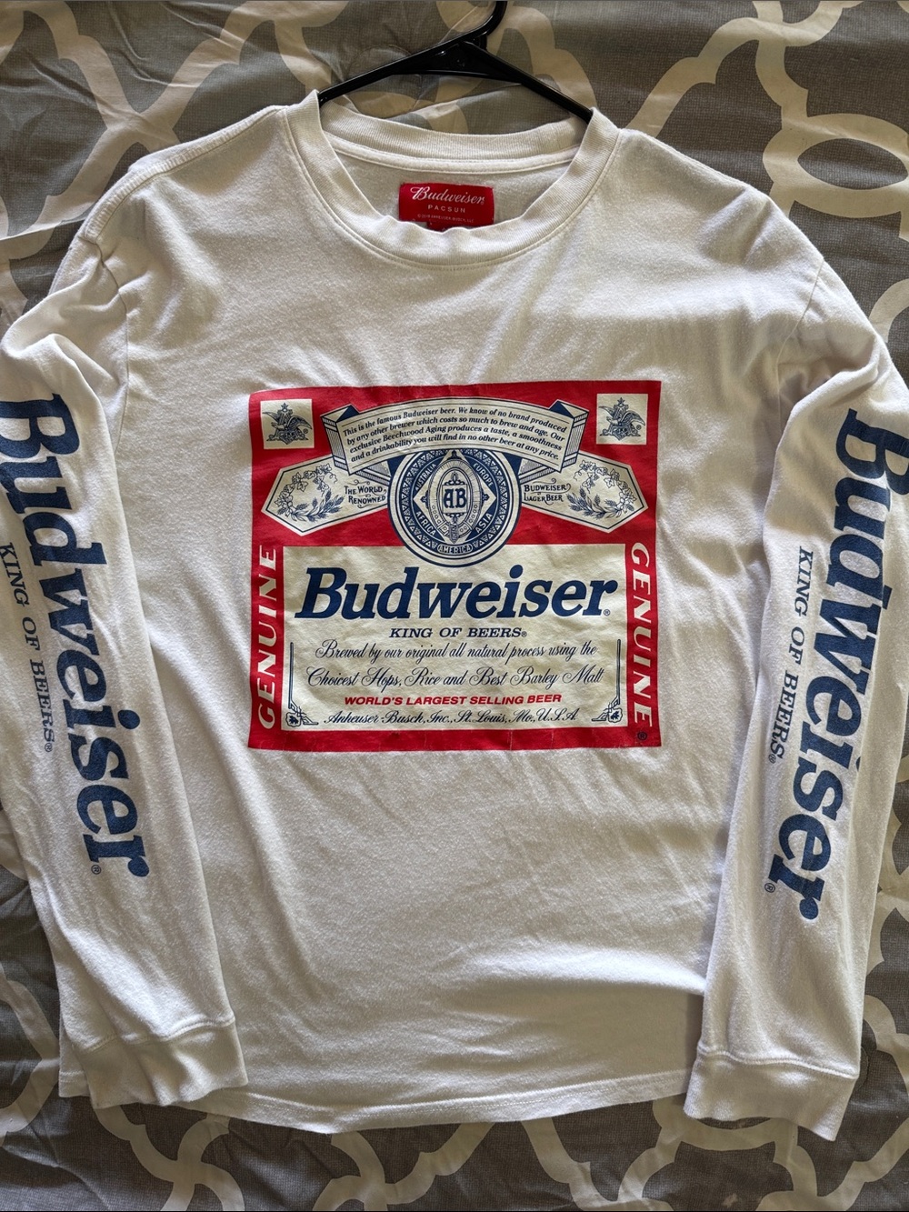 Budweiser merchandise long sleeve tee